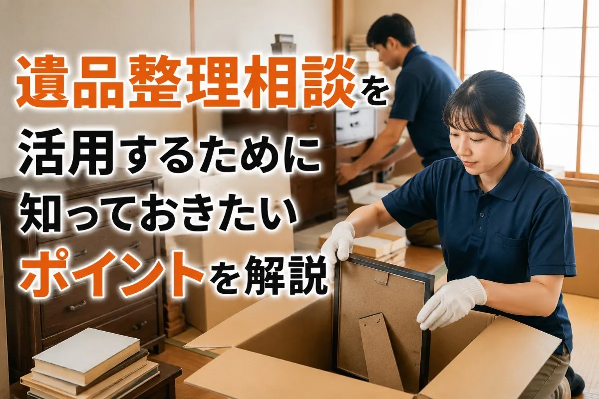 遺品整理相談を活用するために知っておきたいポイントを解説